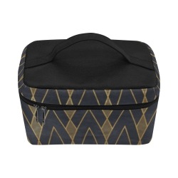 Blue Gold Diamonds Cosmetic Bag Cosmetic Bag/Large (Model 1658)