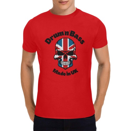 Drum 'n' Bass Men's T-Shirt in USA Size (Front Printing Only)