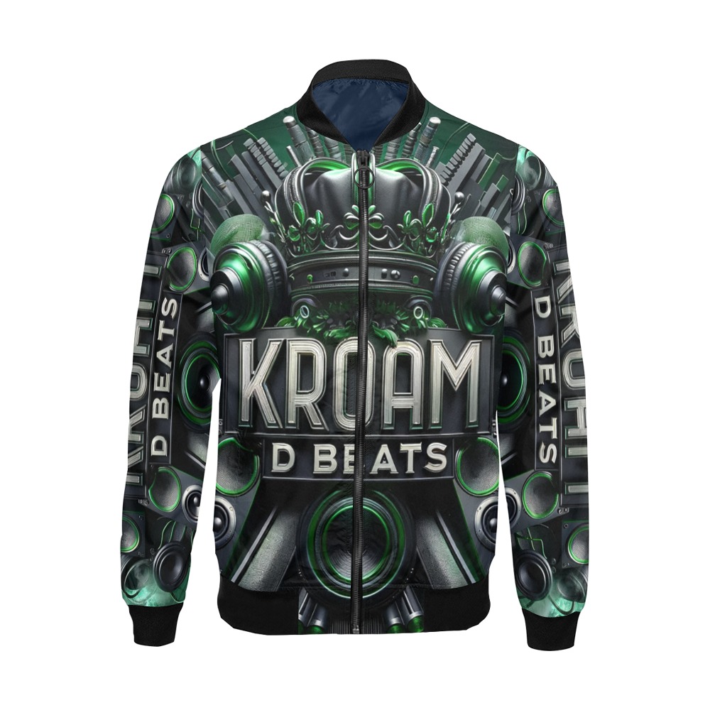 Kroam D "K-Style" - All Over Print Bomber Jacket for Men (Model H19)