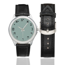 cadran hebreu Women's Classic Leather Strap Watch(Model 203)