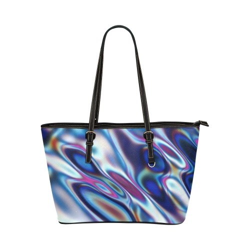 Ripples Leather Tote Bag/Small (Model 1651)