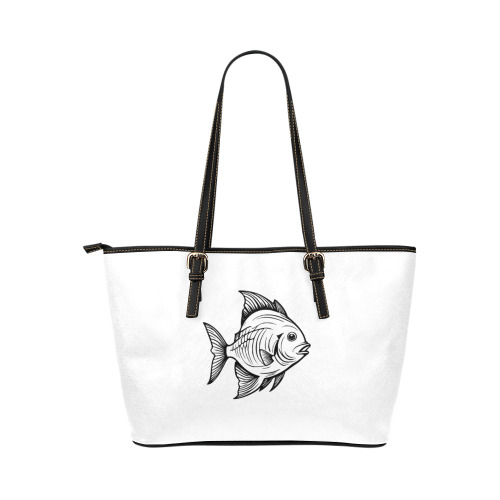 fish Leather Tote Bag/Large (Model 1651)