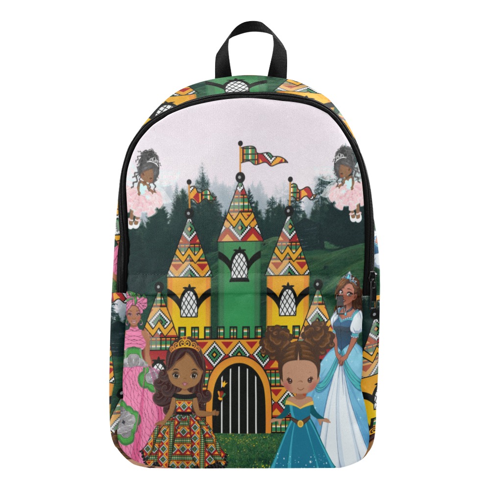 Chocolate Princess Fabric Backpack for Adult (Model 1659)