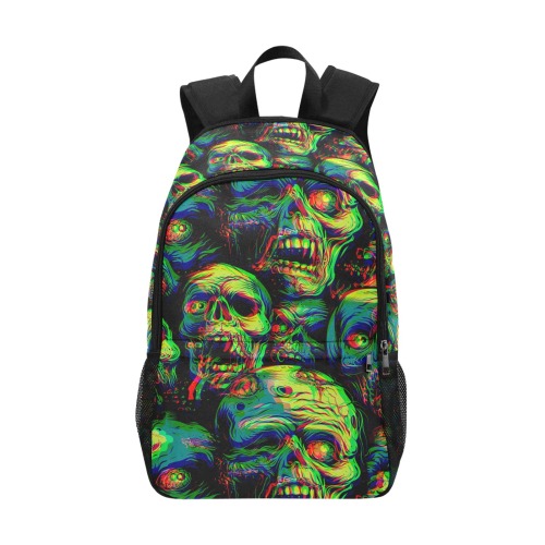 Zombie 4 Fabric Backpack with Side Mesh Pockets (Model 1659)