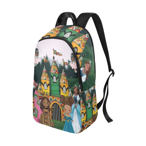 Chocolate Princess Fabric Backpack for Adult (Model 1659)