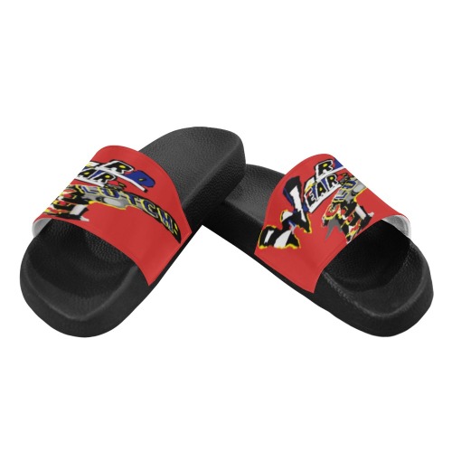 WD.WR.LOGO.RED Men's Slide Sandals (Model 057)