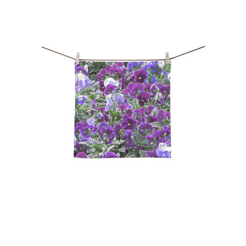 Field Of Purple Flowers 8420 Square Towel 13“x13”