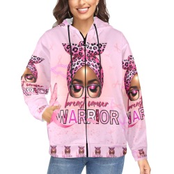 Breast Cancer Awareness Hoodie Women's Fleece Full-Zip Hoodie (Model H60)