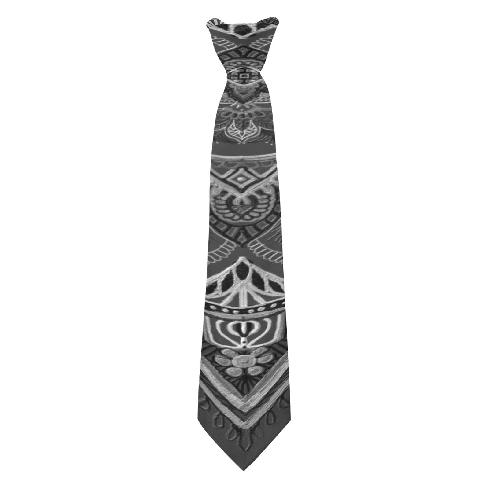 gamba black Custom Peekaboo Tie with Hidden Picture
