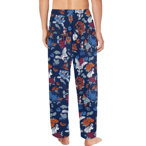 Florid dark asian nature Men's Pajama Trousers