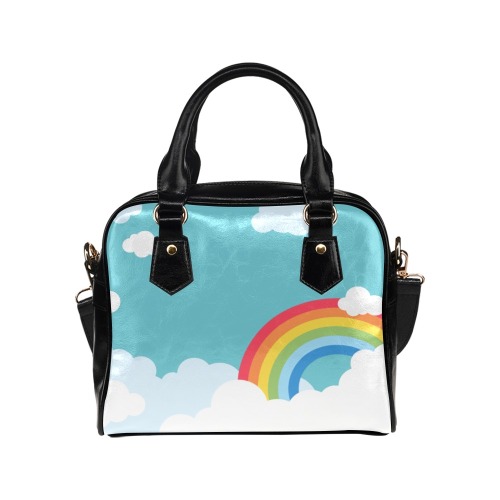 rainbow cloud Shoulder Handbag (Model 1634)
