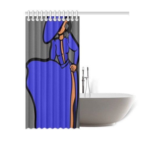 cardi exspired gray shower curtains Shower Curtain 60"x72"