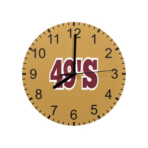 49's MDF Wall Clock