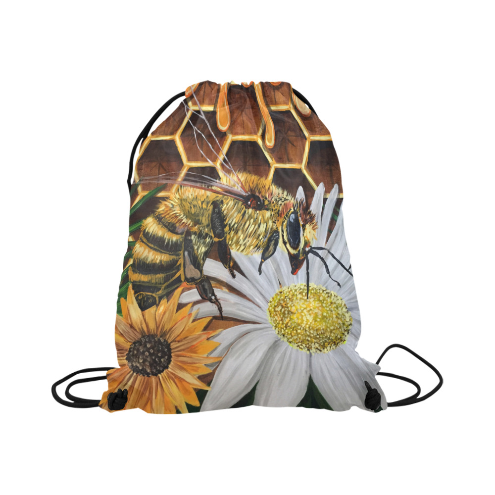 Busy Bee Large Drawstring Bag Model 1604 (Twin Sides)  16.5"(W) * 19.3"(H)