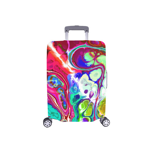 Abstract Liquid Marble Pouring Modern Art Texture Luggage Cover/Small 18"-21"