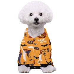 Halloween Ghosts, Pumpkins and Spiders Pet Dog Hoodie