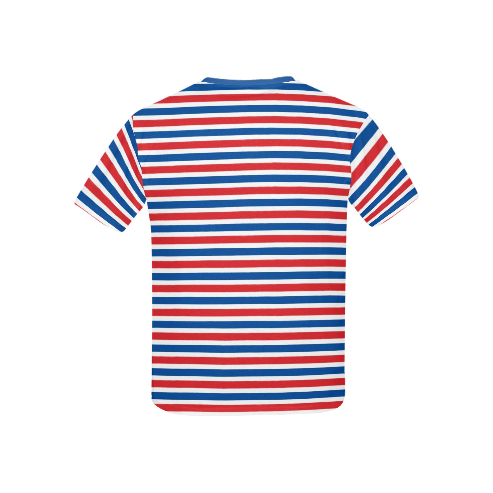 Red White and Blue Stripes Kids' All Over Print T-shirt (USA Size) (Model T40)