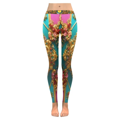 awesome elegant elaborate complex collectable Fly Women's Low Rise Leggings (Invisible Stitch) (Model L05)