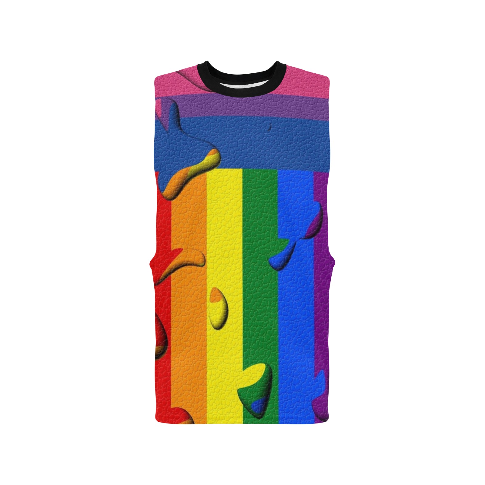 Bisexual Pride Flag Pop Art by Nico Bielow Men's Open Sides Workout Tank Top (Model T72)