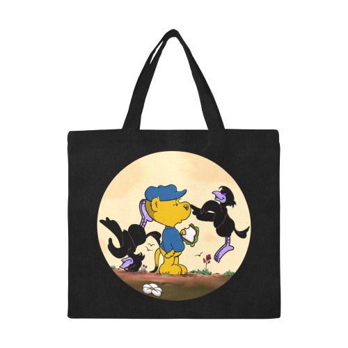 Ferald and The Pesky Crows All Over Print Canvas Tote Bag/Large (Model 1699)
