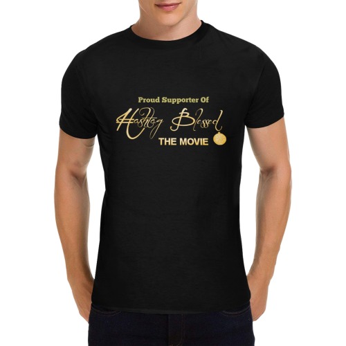 Hashtag Blessed The Movie Men's Supporter Shirt Men's T-Shirt in USA Size (Two Sides Printing)