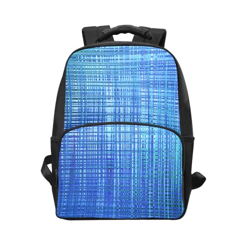 Blue Plaid Unisex Laptop Backpack (Model 1663)