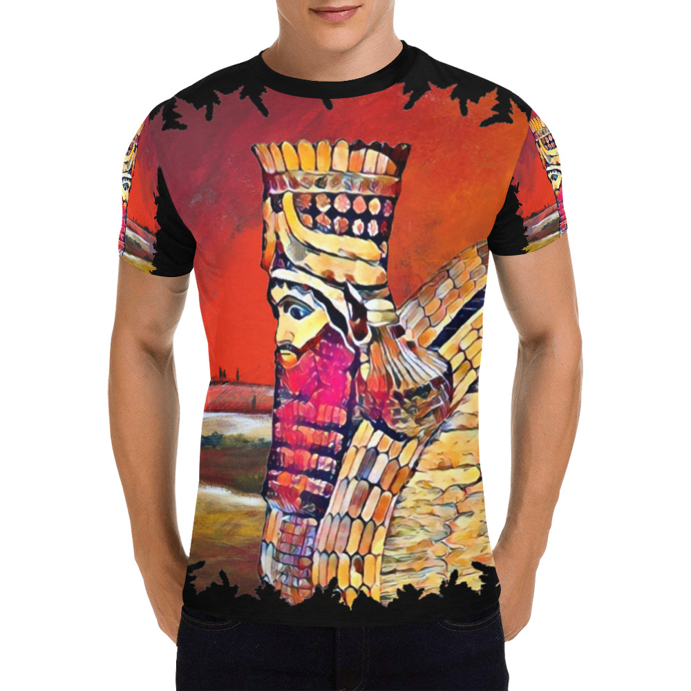 Lamassu Artwork All Over Print T-Shirt for Men (USA Size) (Model T40)