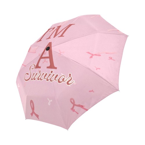 Breast Cancer Awareness Auto foldable Umbrella Auto-Foldable Umbrella (Model U04)