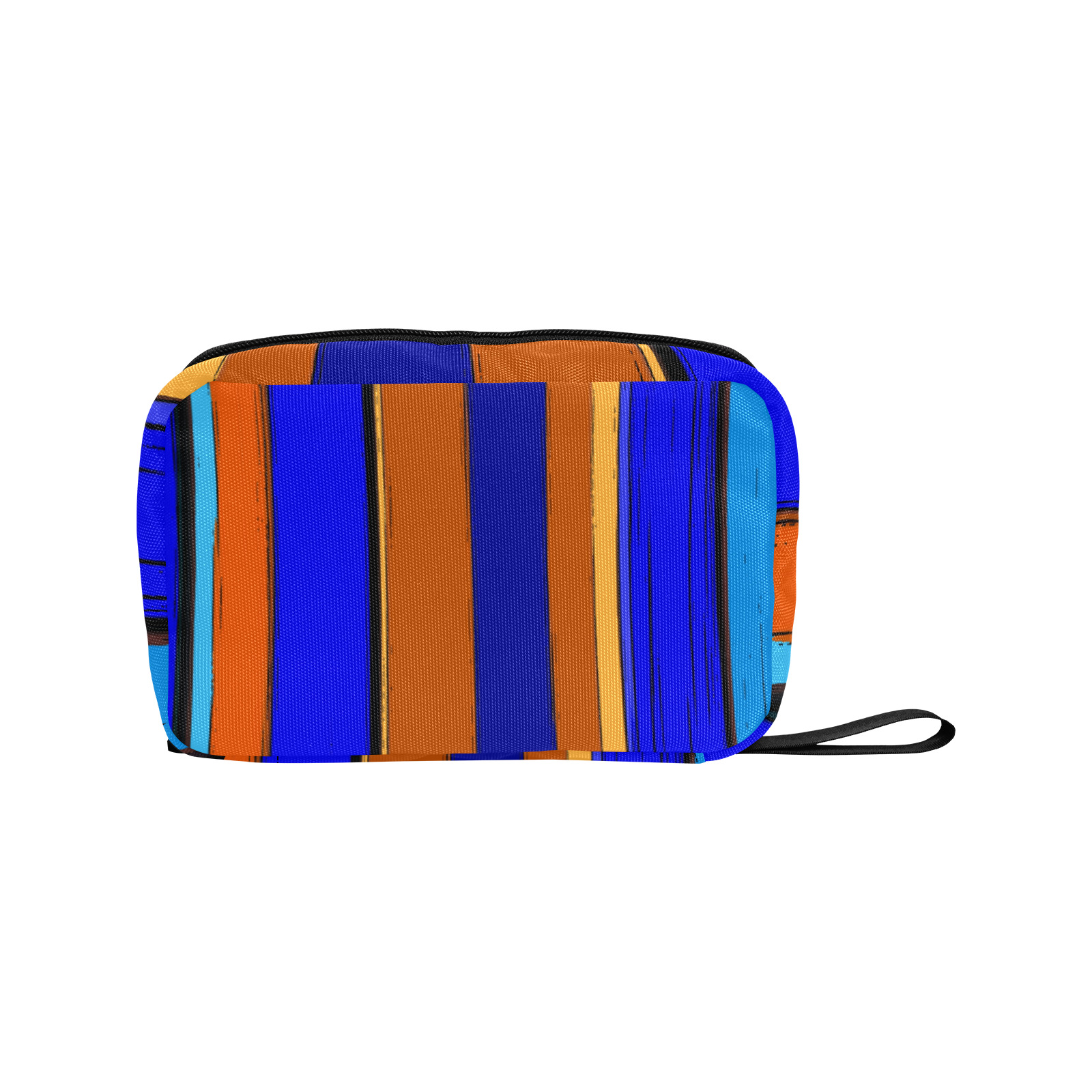 Abstract Blue And Orange 930 Toiletry Bag with Hanging Hook (Model 1728)