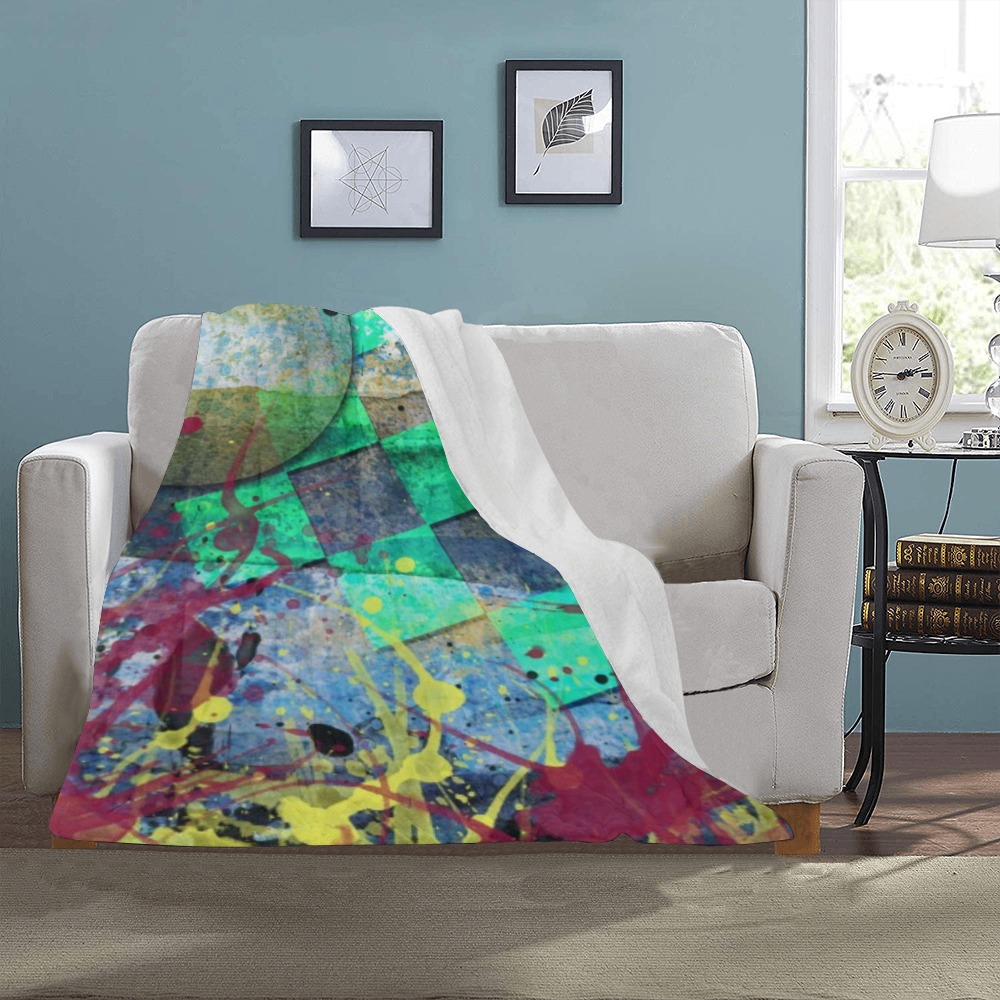 in the groove - abstract play Ultra-Soft Micro Fleece Blanket 30''x40''