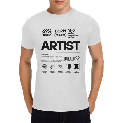 Artist Men's T-Shirt in USA Size (Front Printing Only)