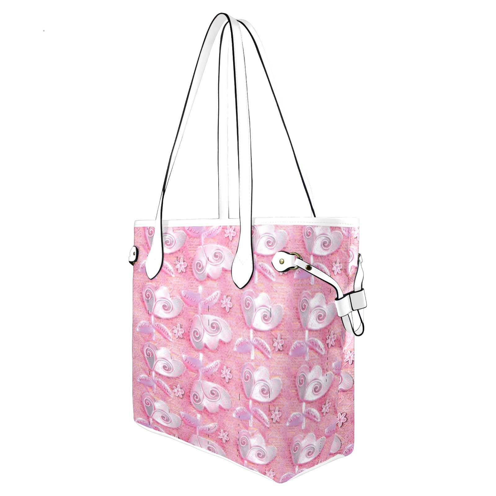 Cool in pink Clover Canvas Tote Bag (Model 1661)