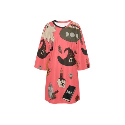 Halloween Night Shirt Women's Oversized Sleep Tee (Model T74)