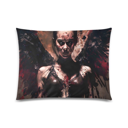 Angel of death Custom Zippered Pillow Case 20"x26"(Twin Sides)