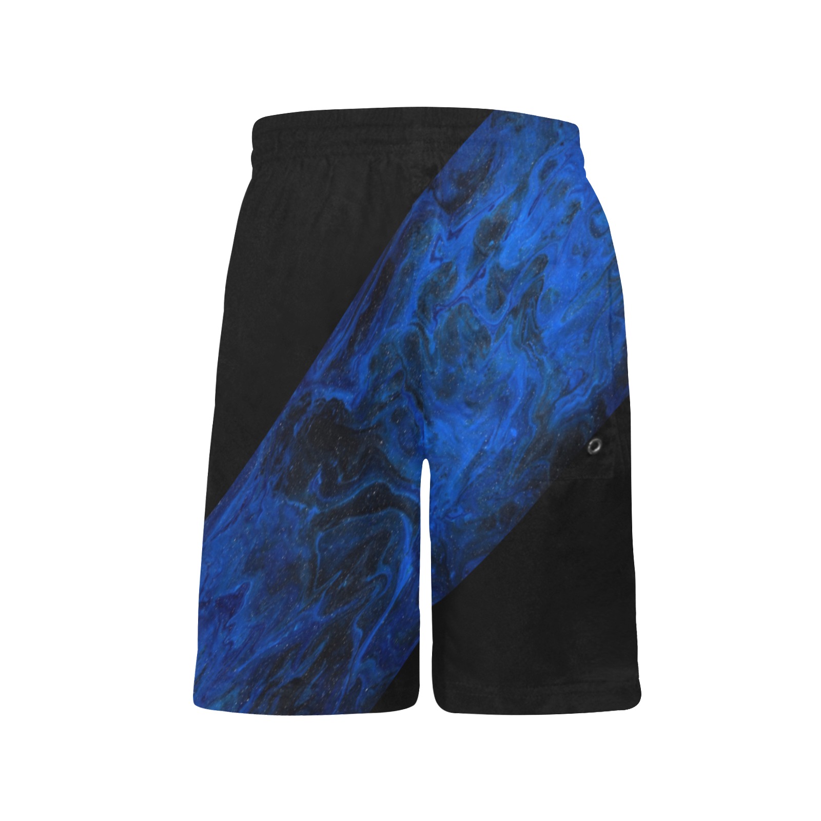 Blue and black Boys' Casual Beach Shorts (Model L52)