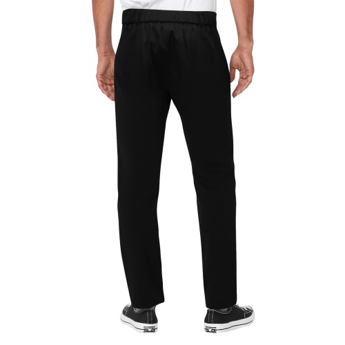 blackestblack Men's All Over Print Casual Trousers (Model L68)