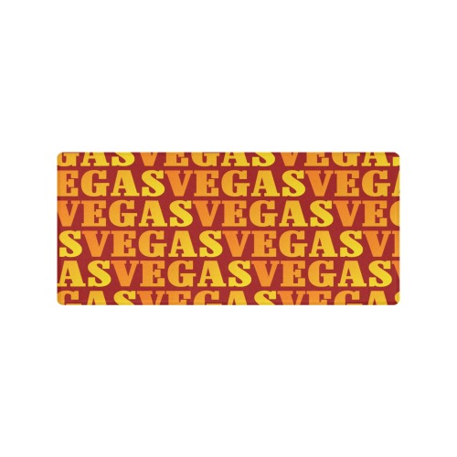 Golden VEGAS / Red Gaming Mousepad (35"x16")