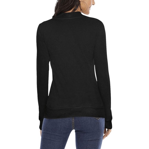 bb cead Women's All Over Print Mock Neck Sweatshirt (Model H43)