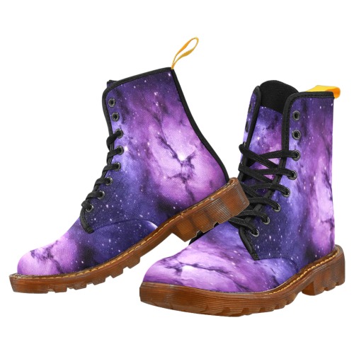 Purple Cosmos Women Boots Black Martin Boots For Women Model 1203H