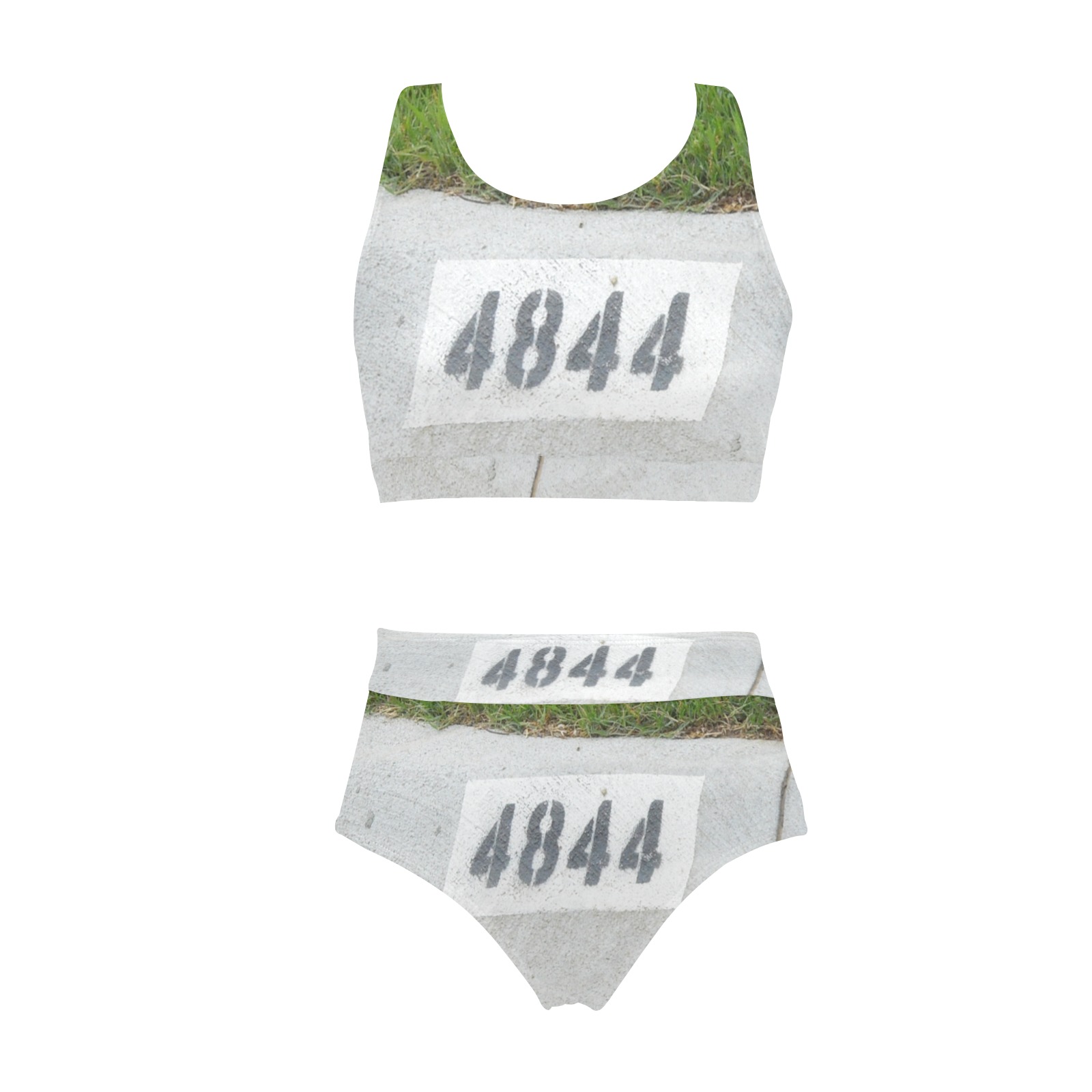 Street Number 4844 Crop Top Bikini Set (Model S21)