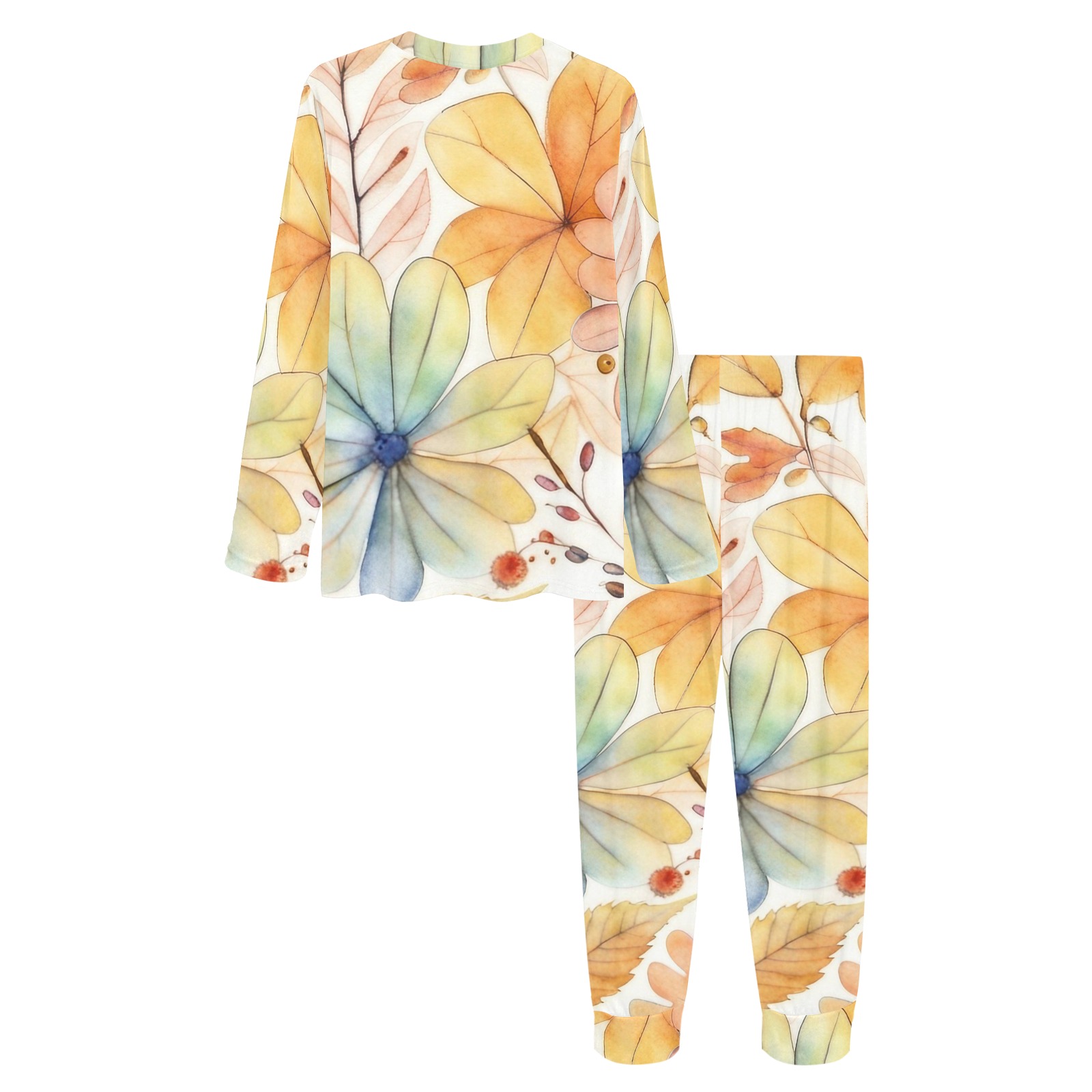 Watercolor Floral 2 Women's All Over Print Pajama Set