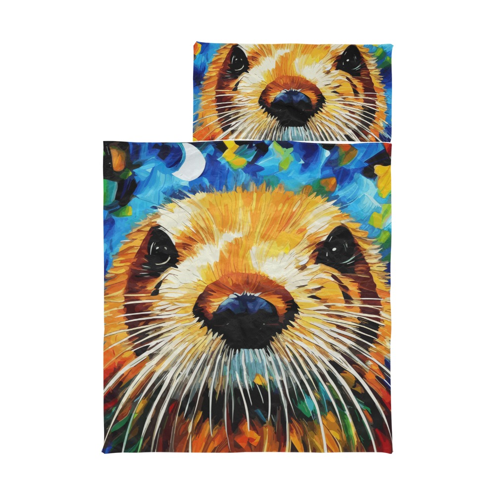 Otter Funny Colorful Animal Art Kids' Sleeping Bag