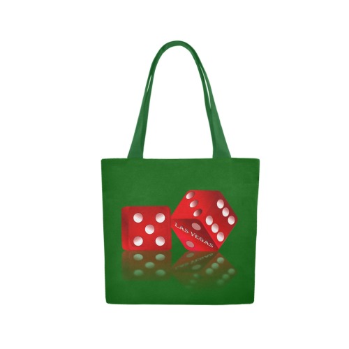 Las Vegas Craps Dice Canvas Tote Bag (Model 1657)