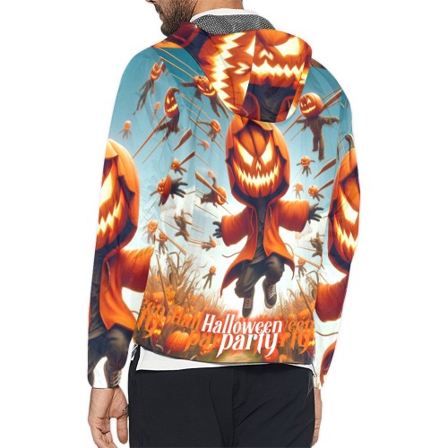 halloween efChannel27 Unisex All Over Print Windbreaker (Model H23)