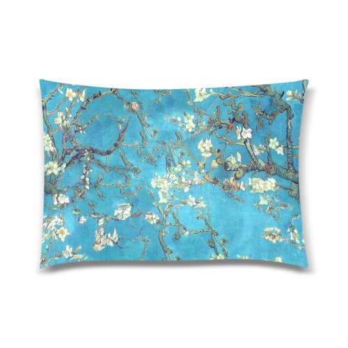 Van Gogh's Almond Blossom Custom Zippered Pillow Case 20"x30"(Twin Sides)