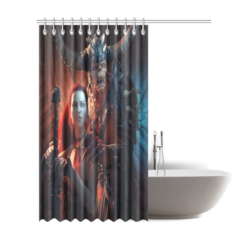 Goddess Of The Dead Shower Curtain 72"x84"