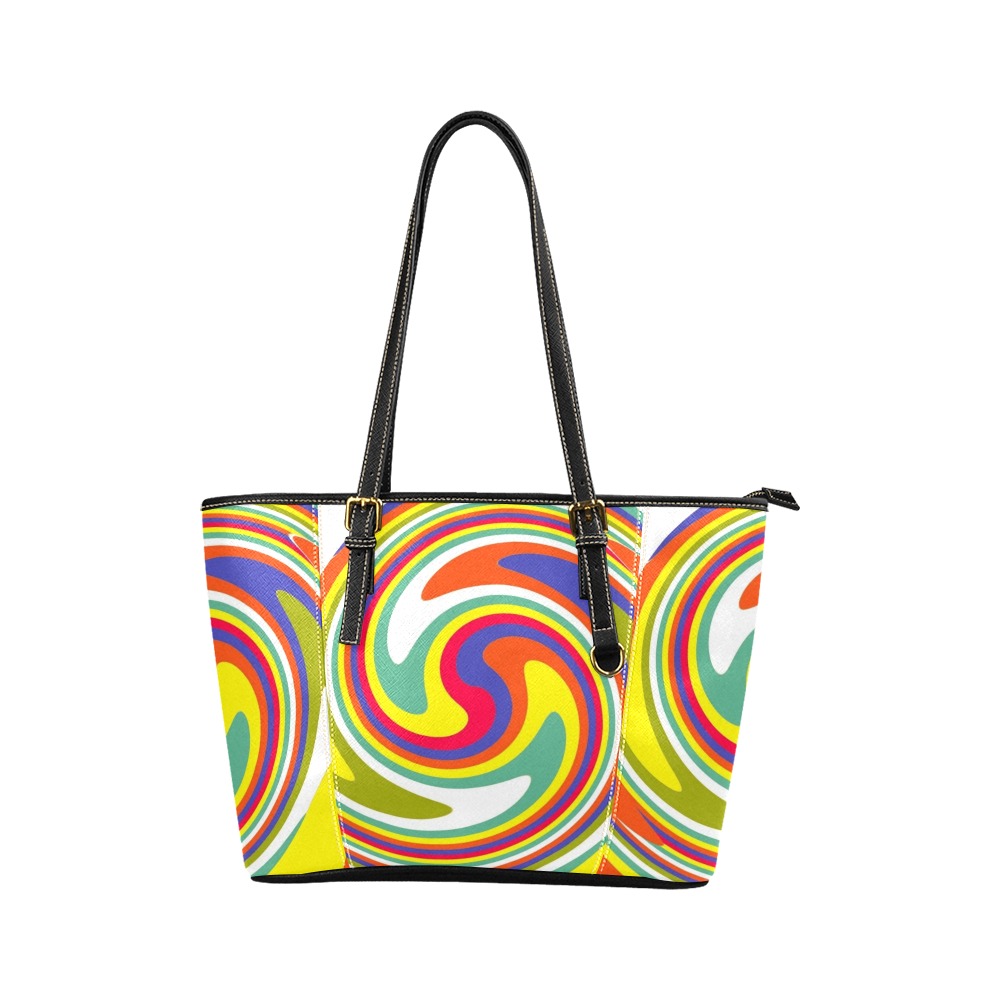 PATTERN-562 Leather Tote Bag/Small (Model 1640)