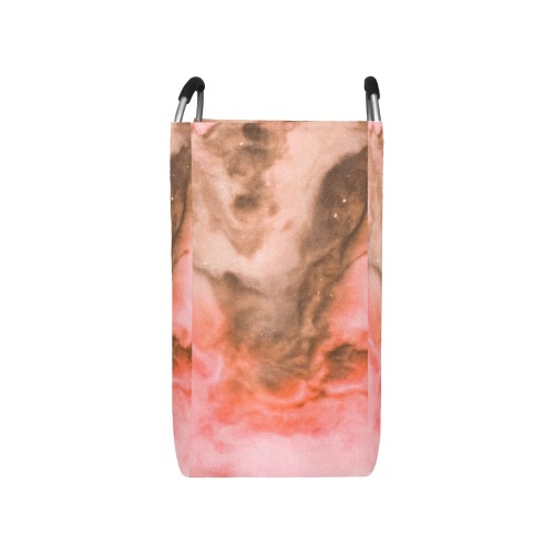 Pink marbled space 01 Square Laundry Bag