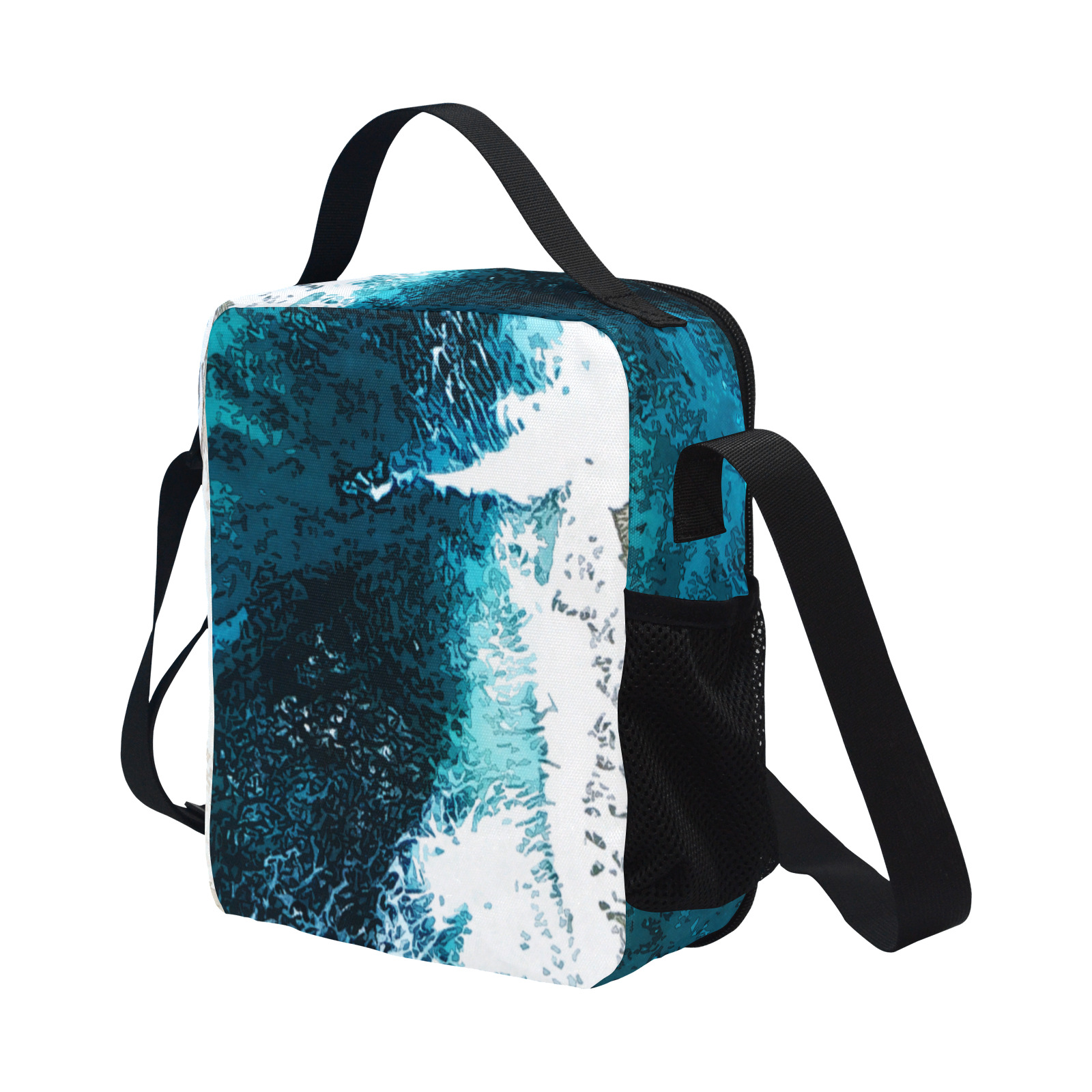 Ocean And Beach All Over Print Crossbody Lunch Bag for Kids (Model 1722)