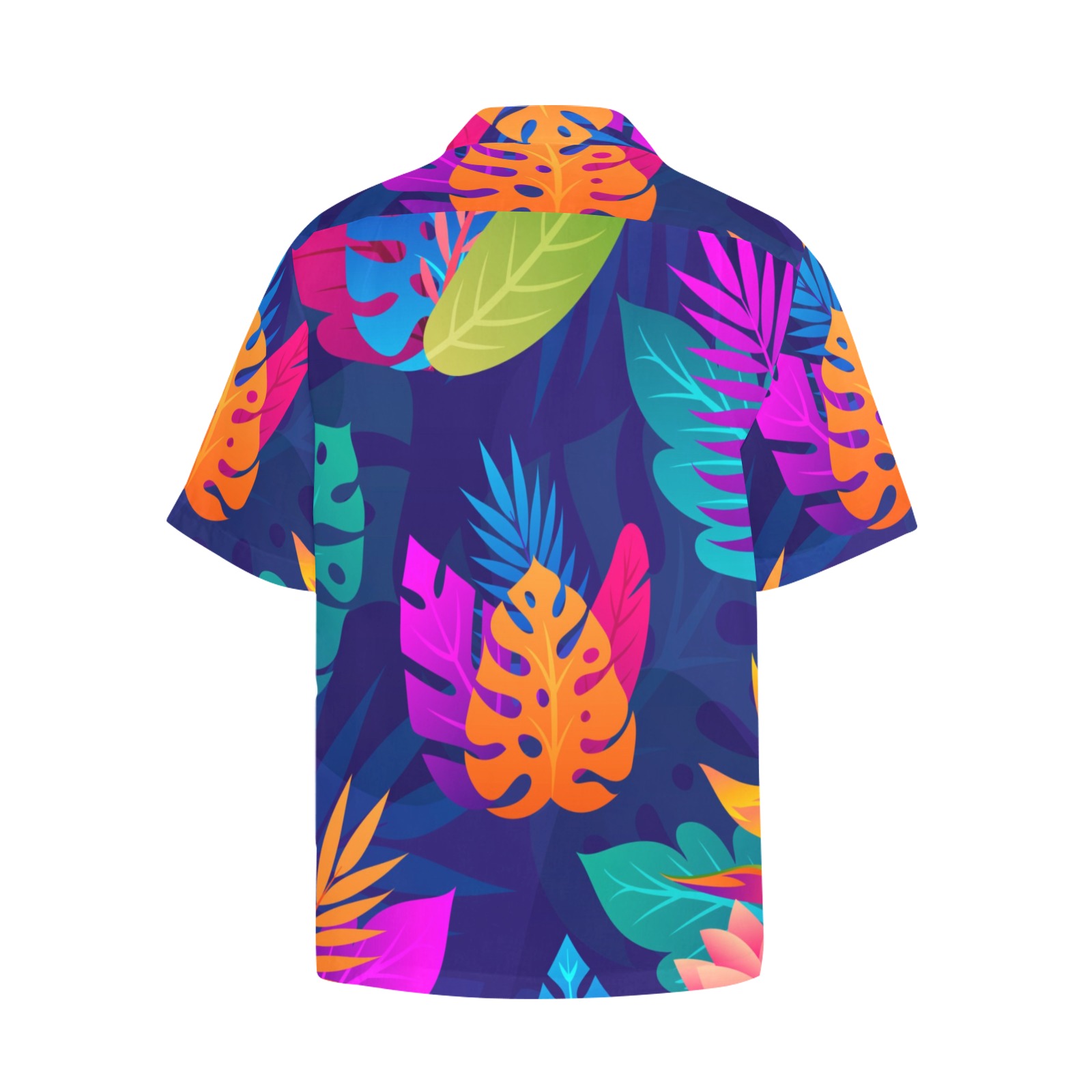 Tropical Collectable Fly Hawaiian Shirt with Chest Pocket&Merged Design (T58)